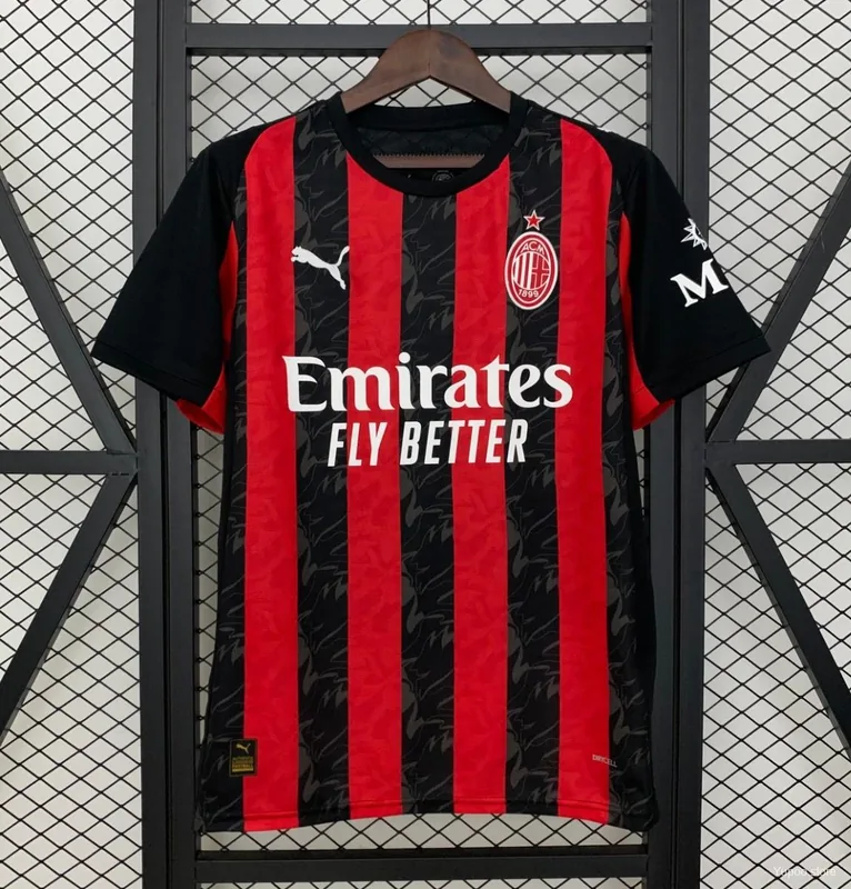Camiseta AC Milan 2025/26 LOCAL MANGA CORTA VERSION FAN